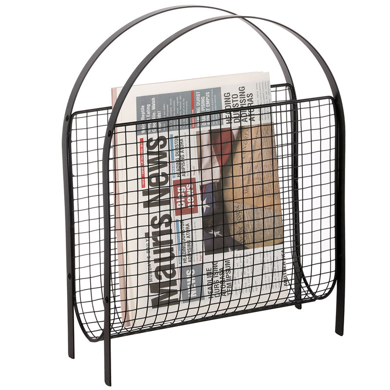 Rebrilliant Metal Free Standing Magazine Rack Wayfair